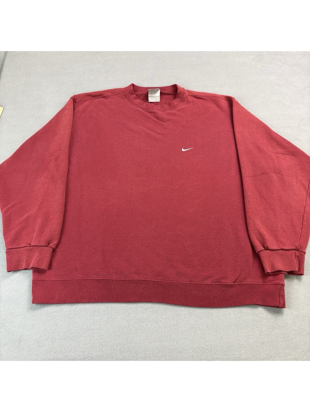 Vintage 90s Nike Mini Swoosh Crewneck Sweatshirt Size 2XL Red